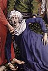 Deposition Paintings - Deposition [detail 1] by Rogier van der Weyden